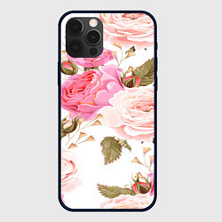 Чехол для iPhone 12 Pro Max Spring Flowers, цвет: 3D-черный