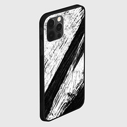 Чехол для iPhone 12 Pro Max Белый и черный, цвет: 3D-черный — фото 2