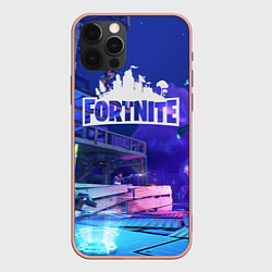 Чехол для iPhone 12 Pro Max Fortnite Studio, цвет: 3D-светло-розовый