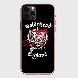 Чехол для iPhone 12 Pro Max Motorhead England, цвет: 3D-светло-розовый