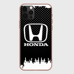 Чехол для iPhone 12 Pro Max Honda: Black Side, цвет: 3D-светло-розовый