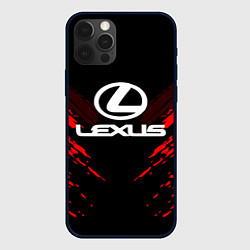 Чехол для iPhone 12 Pro Max Lexus: Red Anger, цвет: 3D-черный