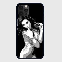 Чехол iPhone 12 Pro Max Sexy Girl: Black & White