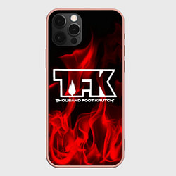 Чехол для iPhone 12 Pro Max Thousand Foot Krutch: Red Flame, цвет: 3D-светло-розовый