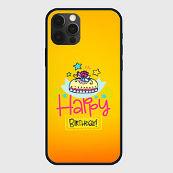 Чехол для iPhone 12 Pro Max Happy Birthday, цвет: 3D-черный