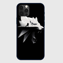 Чехол для iPhone 12 Pro Max Волк Ведьмака, цвет: 3D-черный