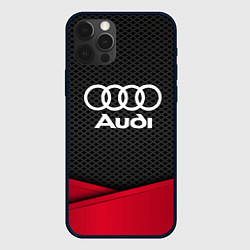 Чехол iPhone 12 Pro Max Audi: Grey Carbon