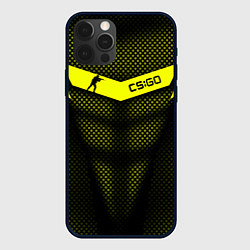 Чехол iPhone 12 Pro Max CS:GO Yellow Carbon