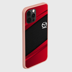 Чехол для iPhone 12 Pro Max Mazda: Red Sport, цвет: 3D-светло-розовый — фото 2