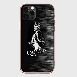 Чехол для iPhone 12 Pro Max Black Queen, цвет: 3D-светло-розовый