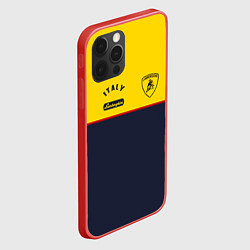 Чехол для iPhone 12 Pro Max Italy Lamborghini, цвет: 3D-красный — фото 2