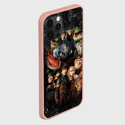 Чехол для iPhone 12 Pro Max How to Train Your Dragon, цвет: 3D-светло-розовый — фото 2