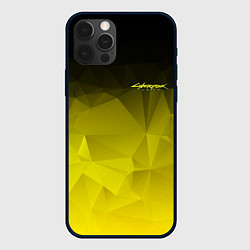 Чехол iPhone 12 Pro Max Cyberpunk 2077: Yellow Poly