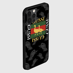 Чехол для iPhone 12 Pro Max GUSSI Style, цвет: 3D-черный — фото 2