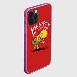 Чехол для iPhone 12 Pro Max Lisa Simpson, цвет: 3D-сиреневый — фото 2