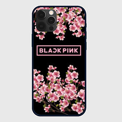 Чехол для iPhone 12 Pro Max Black Pink: Delicate Sakura, цвет: 3D-черный
