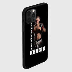 Чехол для iPhone 12 Pro Max Хабиб: Дагестанский борец, цвет: 3D-черный — фото 2