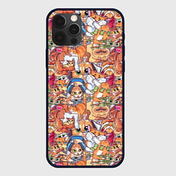 Чехол для iPhone 12 Pro Max Котобомбинг, цвет: 3D-черный