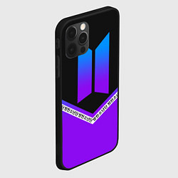 Чехол для iPhone 12 Pro Max BTS: Neon Symbol, цвет: 3D-черный — фото 2