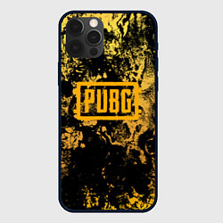 Чехол для iPhone 12 Pro Max PUBG: Yellow Marble, цвет: 3D-черный