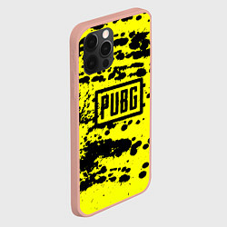 Чехол для iPhone 12 Pro Max PUBG: Yellow Stained, цвет: 3D-светло-розовый — фото 2