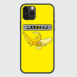 Чехол для iPhone 12 Pro Max Brazzers: Yellow Banana, цвет: 3D-черный