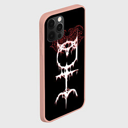 Чехол для iPhone 12 Pro Max Ghostemane sign, цвет: 3D-светло-розовый — фото 2