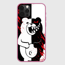 Чехол для iPhone 12 Pro Max MONOKUMA, цвет: 3D-малиновый