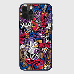 Чехол iPhone 12 Pro Max Music collage