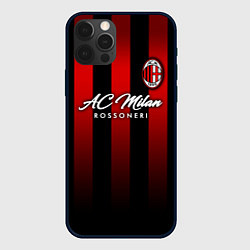 Чехол для iPhone 12 Pro Max AC Milan, цвет: 3D-черный