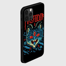 Чехол для iPhone 12 Pro Max Mastodon: Demonic Cat, цвет: 3D-черный — фото 2