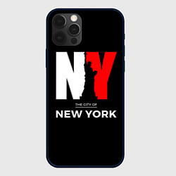Чехол для iPhone 12 Pro Max New York City, цвет: 3D-черный