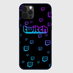 Чехол iPhone 12 Pro Max Twitch: Neon Style