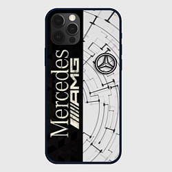 Чехол для iPhone 12 Pro Max Mercedes AMG: Techno Style, цвет: 3D-черный