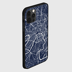 Чехол для iPhone 12 Pro Max Карта Москвы, цвет: 3D-черный — фото 2