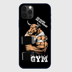 Чехол iPhone 12 Pro Max Go heavy or go home - bull