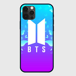 Чехол для iPhone 12 Pro Max BTS: Violet Butterflies, цвет: 3D-черный