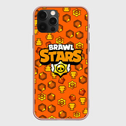 Чехол для iPhone 12 Pro Max Brawl Stars: Orange Team, цвет: 3D-светло-розовый