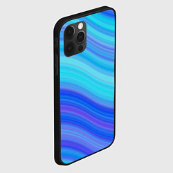 Чехол для iPhone 12 Pro Max Абстракция волны, цвет: 3D-черный — фото 2