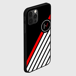 Чехол для iPhone 12 Pro Max 21 Pilots: Black Logo, цвет: 3D-черный — фото 2