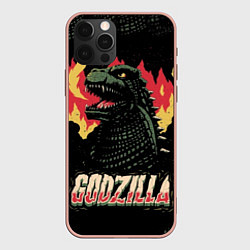 Чехол iPhone 12 Pro Max Flame Godzilla