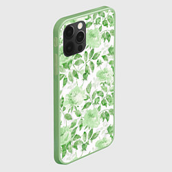 Чехол для iPhone 12 Pro Max Пышная растительность, цвет: 3D-салатовый — фото 2