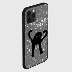 Чехол для iPhone 12 Pro Max Ъуъ съука на качели, цвет: 3D-черный — фото 2