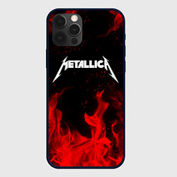 Чехол для iPhone 12 Pro Max METALLICA НА СПИНЕ, цвет: 3D-черный