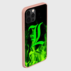 Чехол для iPhone 12 Pro Max L letter flame, цвет: 3D-светло-розовый — фото 2