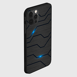 Чехол для iPhone 12 Pro Max Led подсветка, цвет: 3D-черный — фото 2