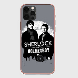 Чехол для iPhone 12 Pro Max Sherlock Holmesboy, цвет: 3D-светло-розовый