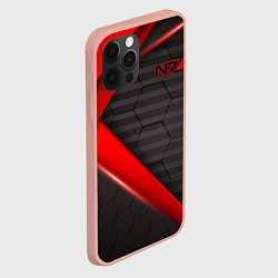 Чехол для iPhone 12 Pro Max Mass Effect N7, цвет: 3D-светло-розовый — фото 2