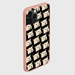 Чехол для iPhone 12 Pro Max Woman yelling at cat, цвет: 3D-светло-розовый — фото 2