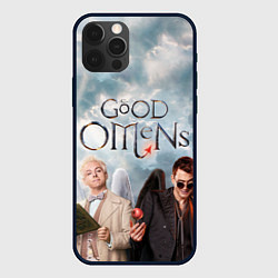 Чехол для iPhone 12 Pro Max Good Omens, цвет: 3D-черный